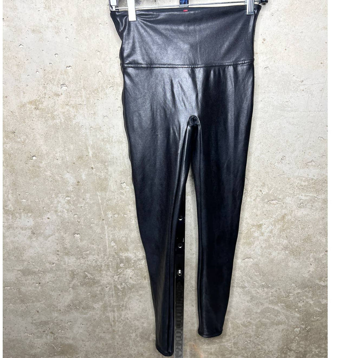 Spanx Faux Leather Black Leggings Sz.Medium