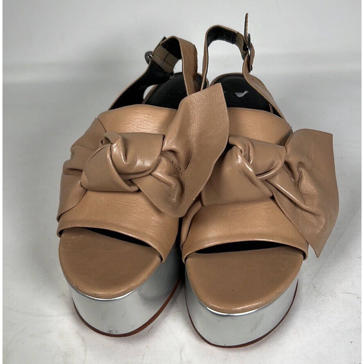 Tibi Brown Estel Platform Sandals Sz.10.5(40.5)