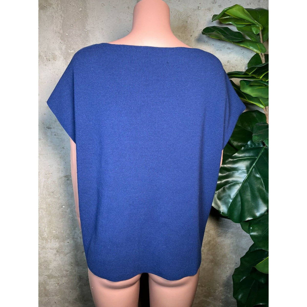 Michael Kors Collection Blue Sapphire Cashmere Sweater Sz. Large