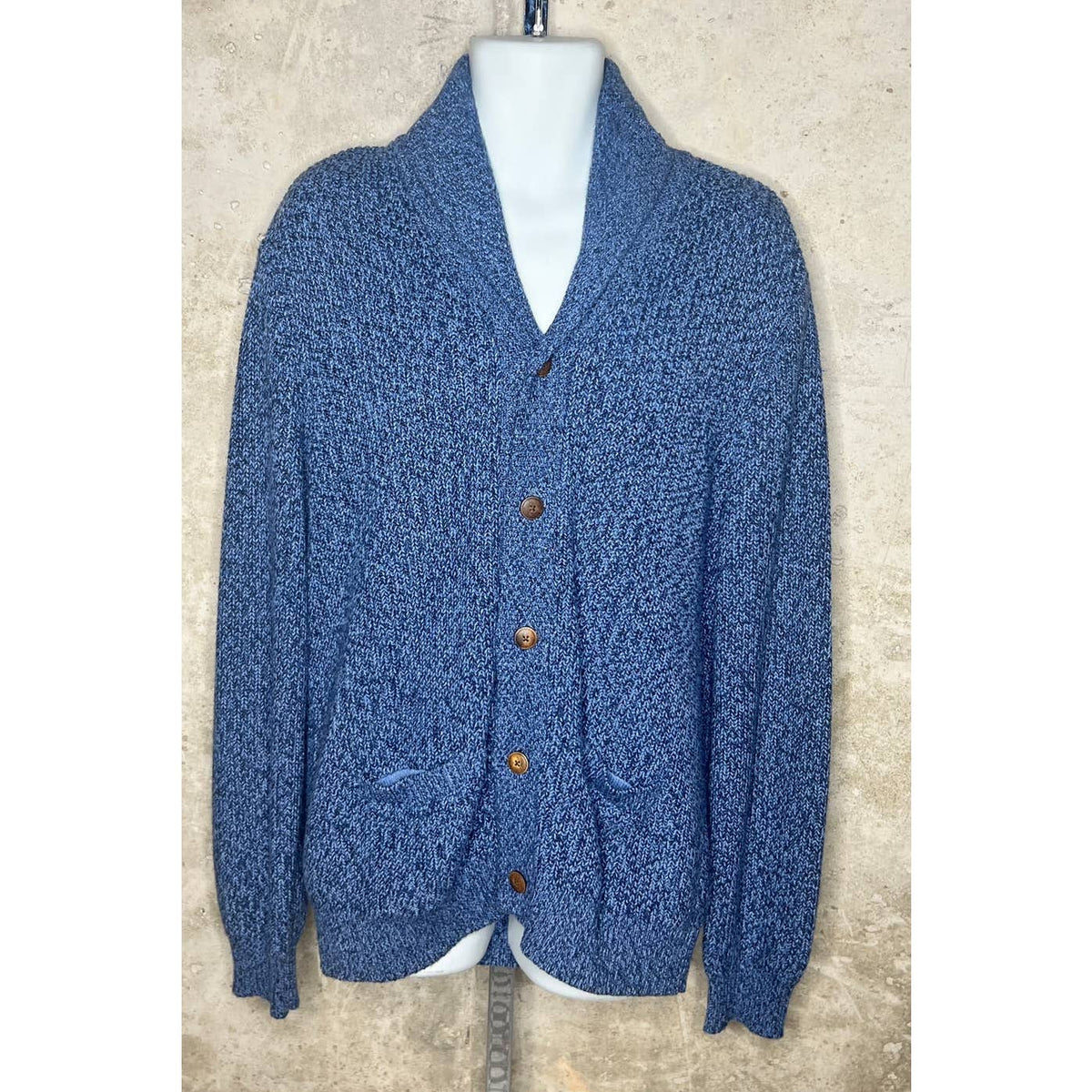 Faherty Blue Cardigan Sweater Sz. XL