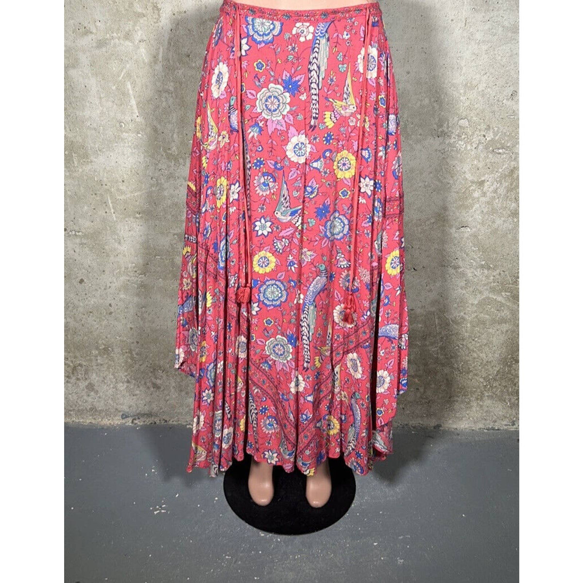 Spell &amp; The Gypsy Pink Floral Maxi Skirt Sz. XS