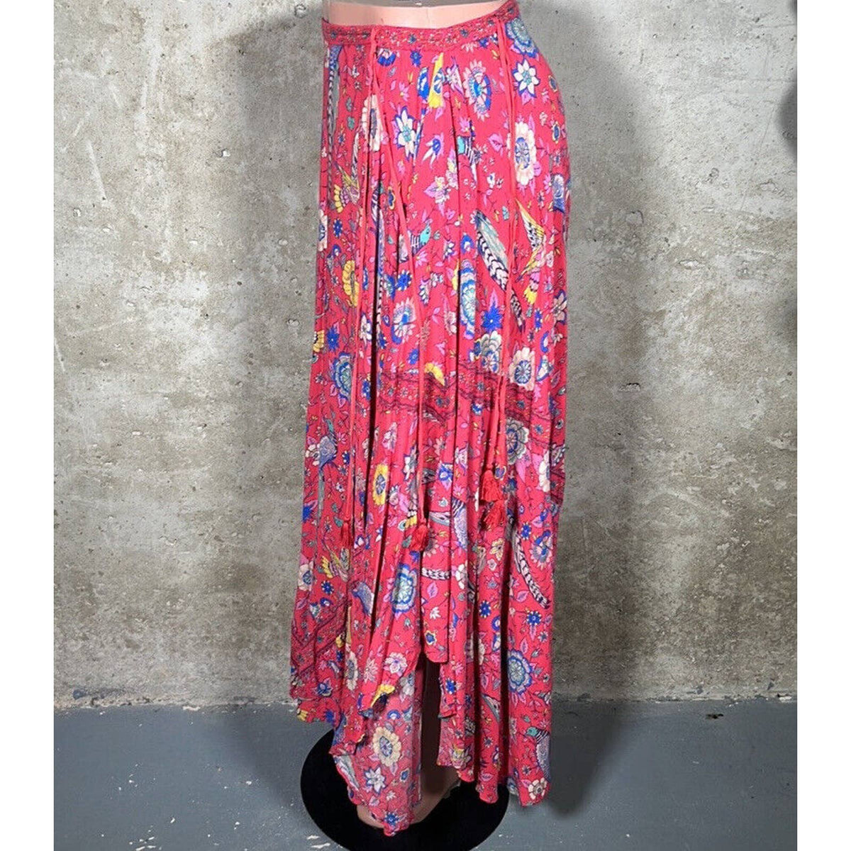 Spell &amp; The Gypsy Pink Floral Maxi Skirt Sz. XS