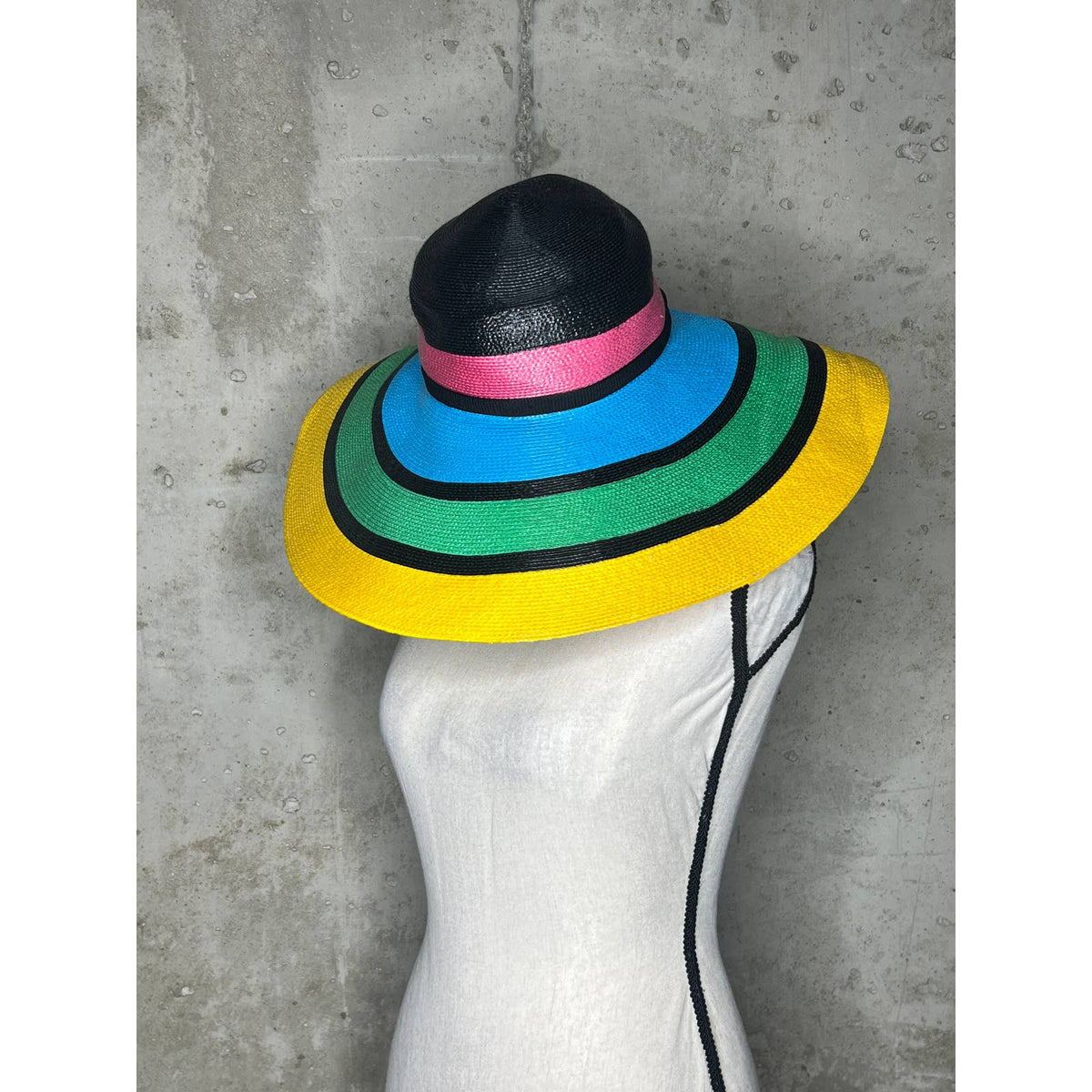 Missoni Rainbow Striped Wide Brim Beach Hat