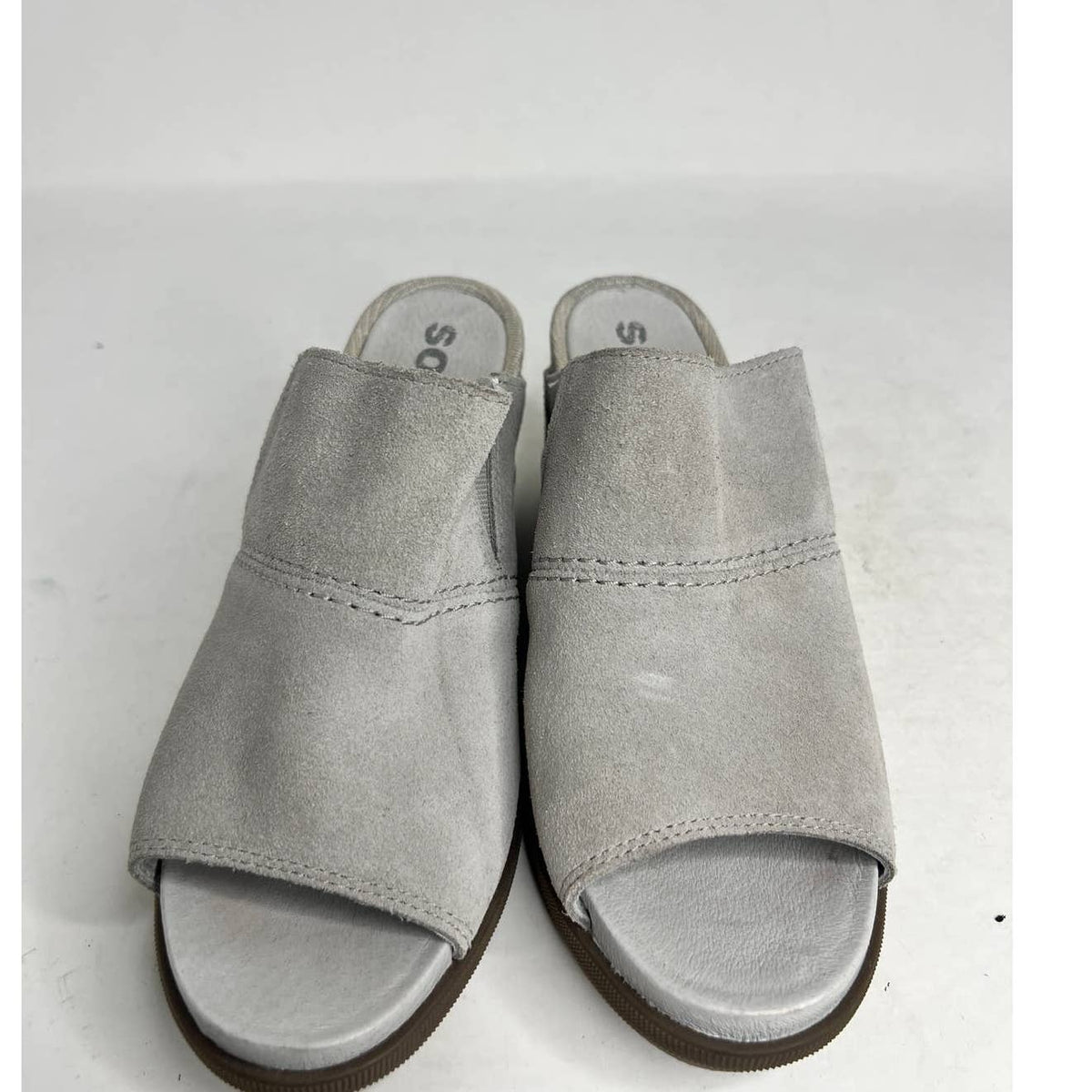 Sorel Li Slide Grey Wedge Sandals Sz.8