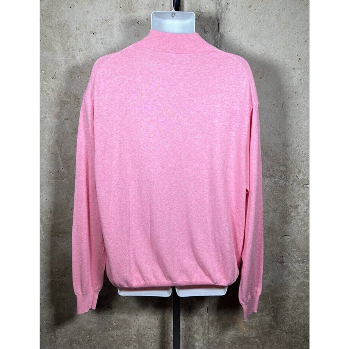 Peter Millar Crown Soft 1/4 Zip Pullover Light Pale Pink Sz. XL