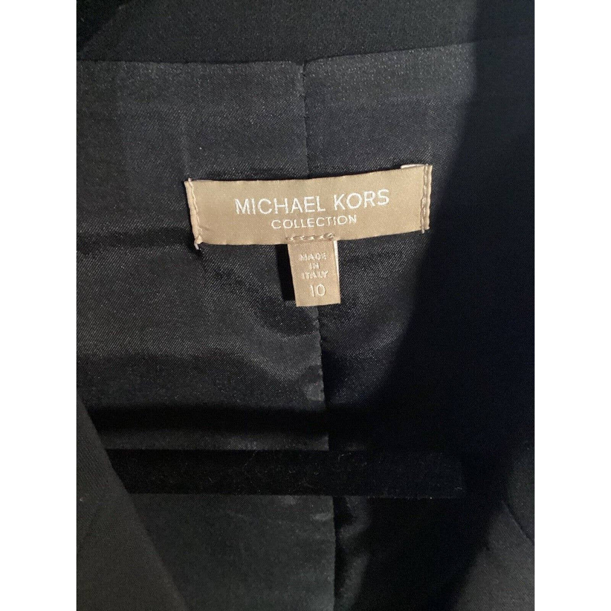 Michael Kors Collection 100% Virgin Wool Black Vest Sz.10