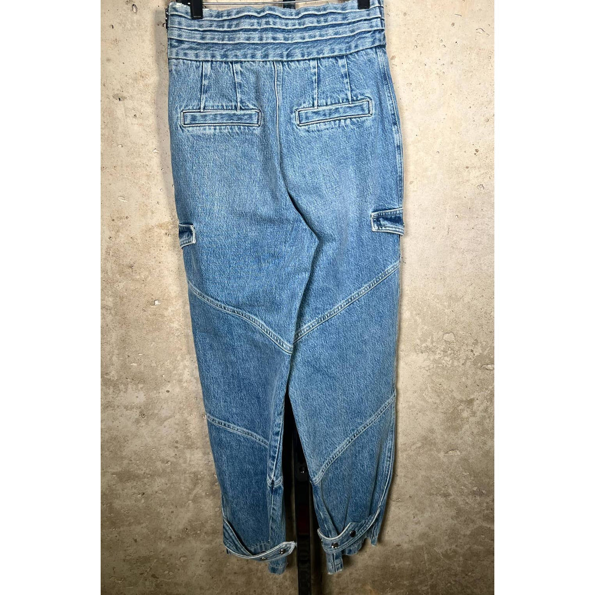 RTA Dallas Baggy Belted Cargo Jeans Sz. Small