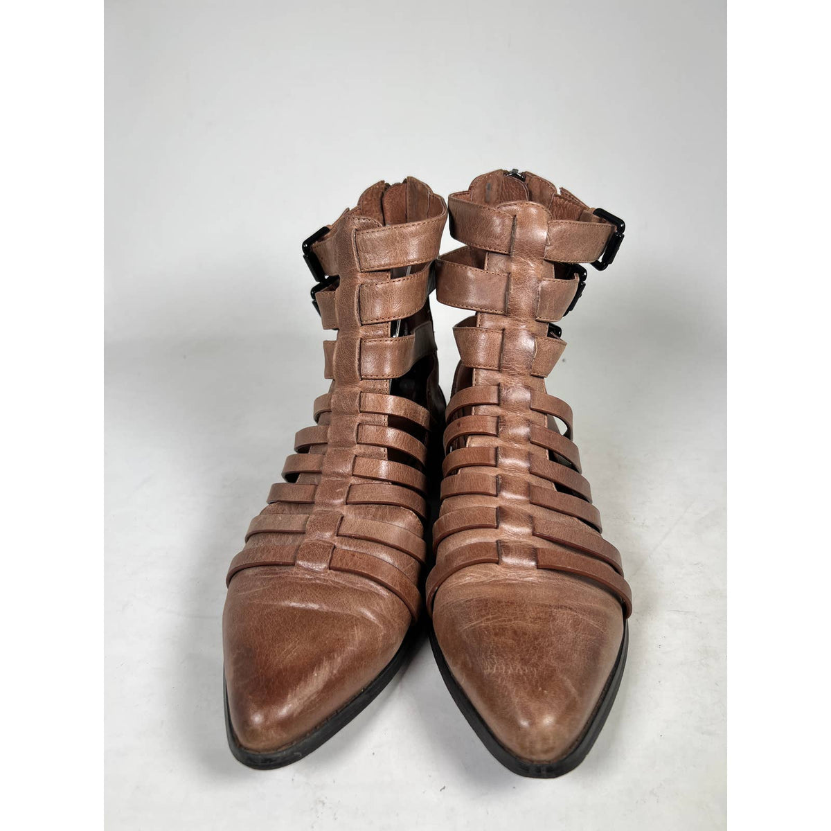 Free People Brown Gladiator Boots Sz.10