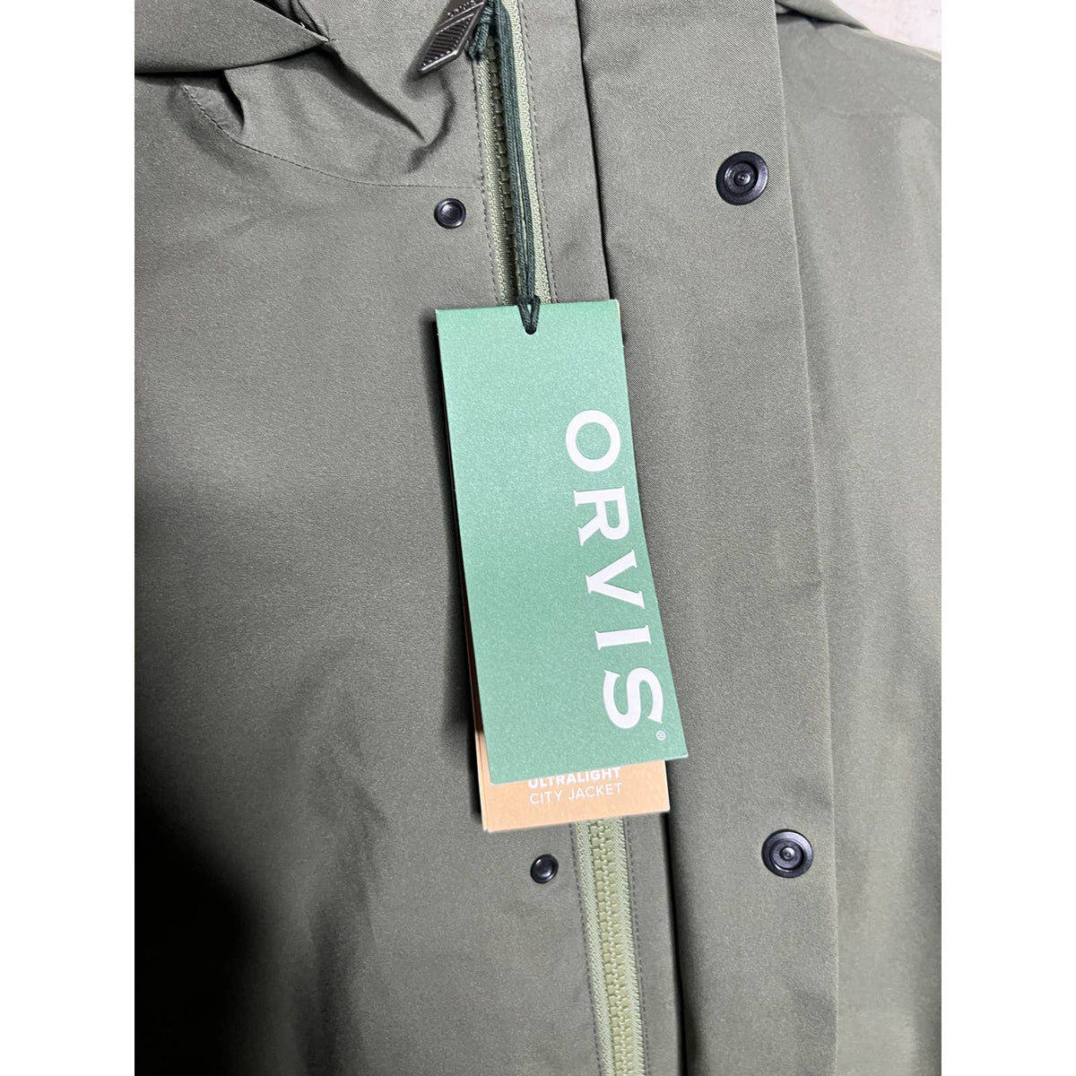 Orvis Mens Green Ultralight City Jacket Sz.Large