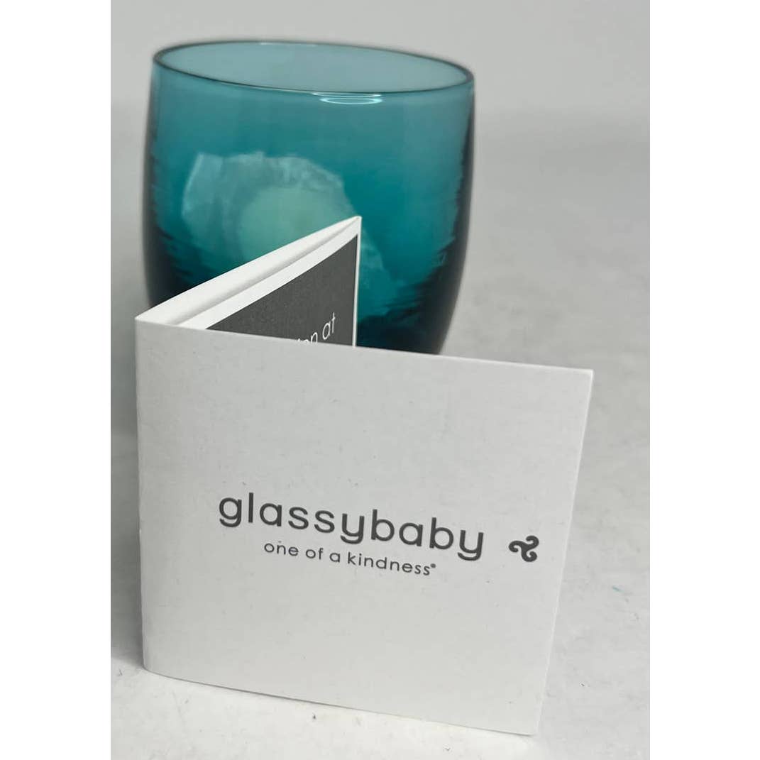 Glassybaby Blue Studio 54 Pre Triskelion