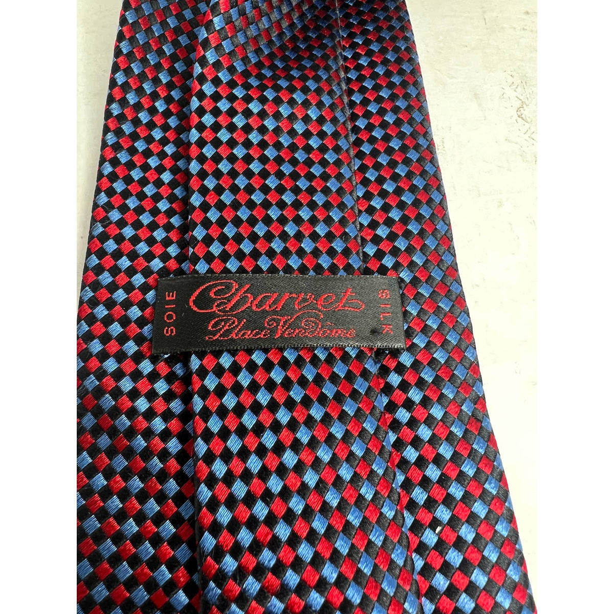 Charvet Red Geometric Necktie