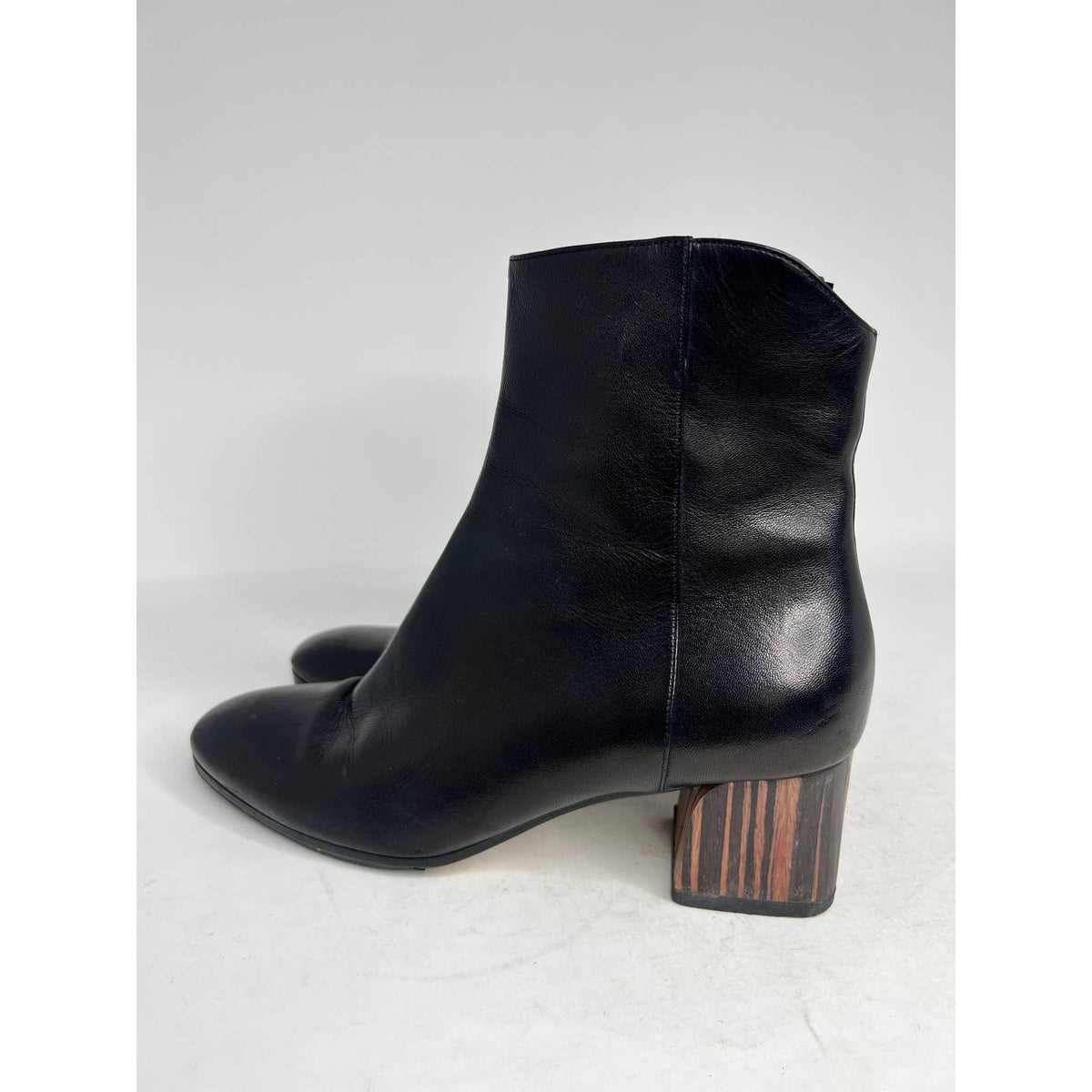 M Gemi The Corsa Concavo Leather Ankle Booties Sz.9.5(39.5)