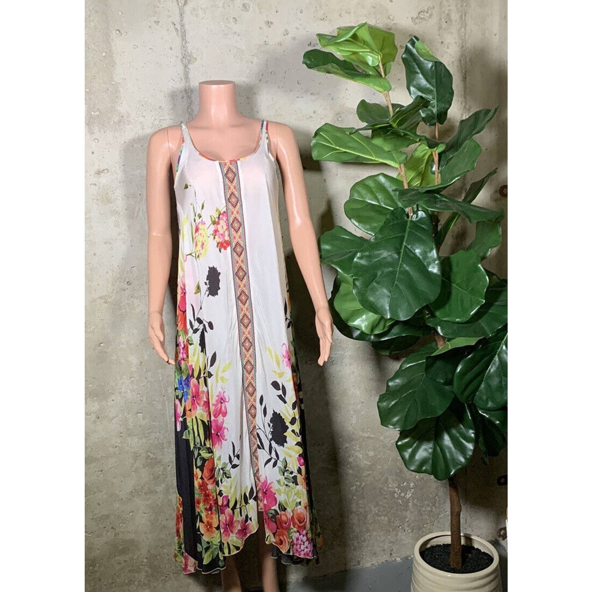 Johnny Was Floral Full Length Dress Sz.XS