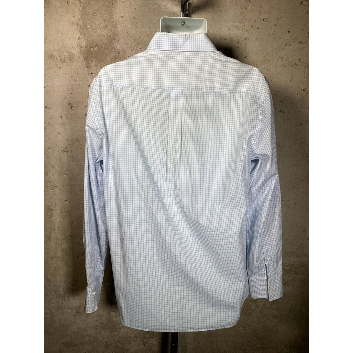 Brunello Cucinelli Men’s Blue Plaid Dress Shirt Sz. Large