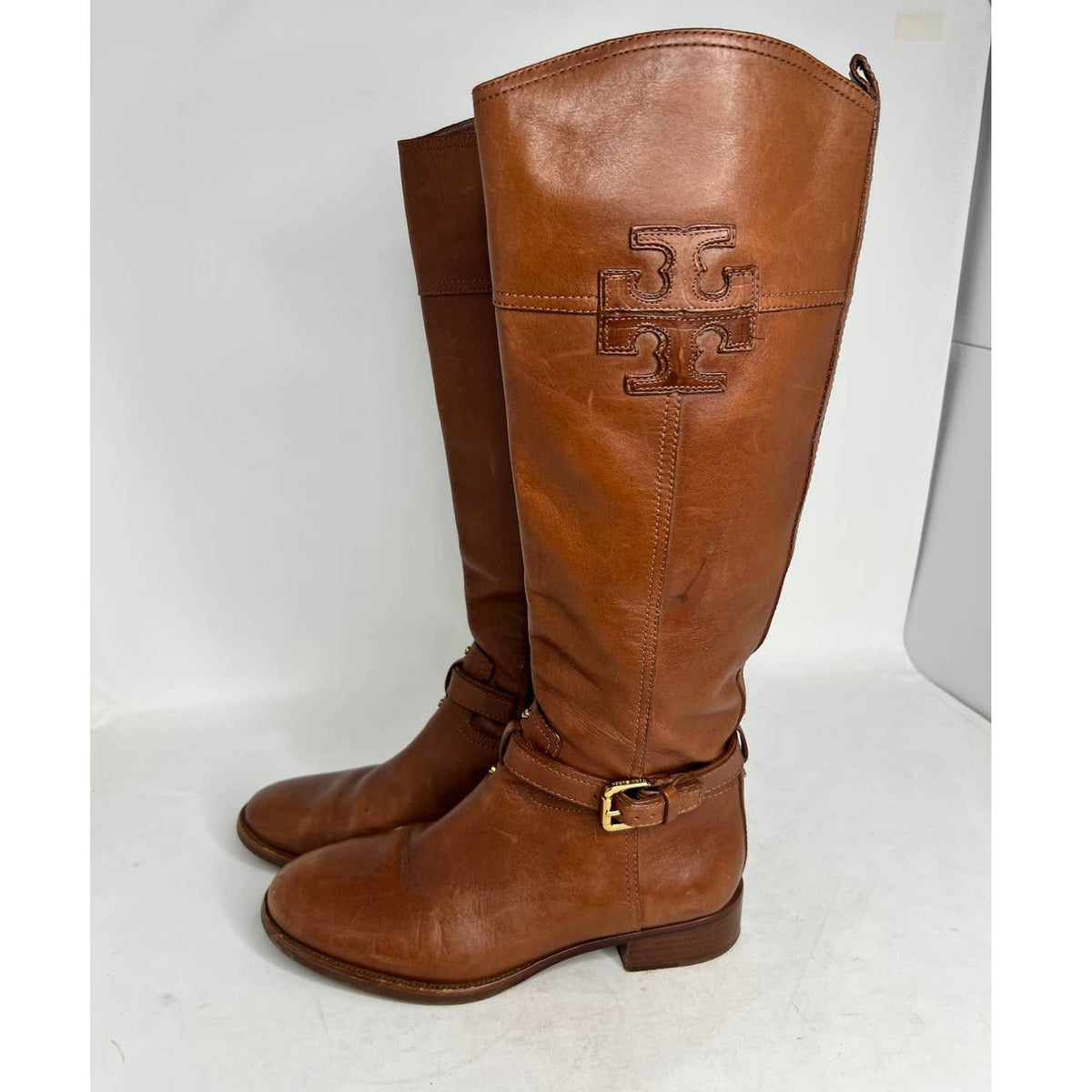 Tory Burch Blaire Brown Riding Boots Sz.8.5