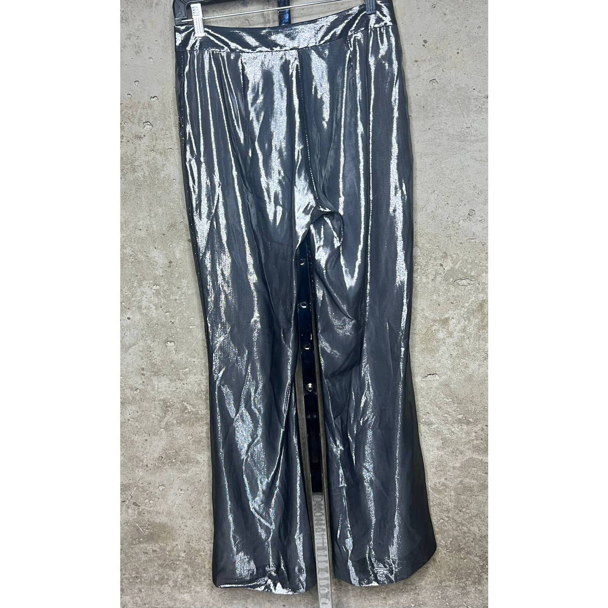 Derek Lam 10 Crosby Metallic Silver Pants Sz.0