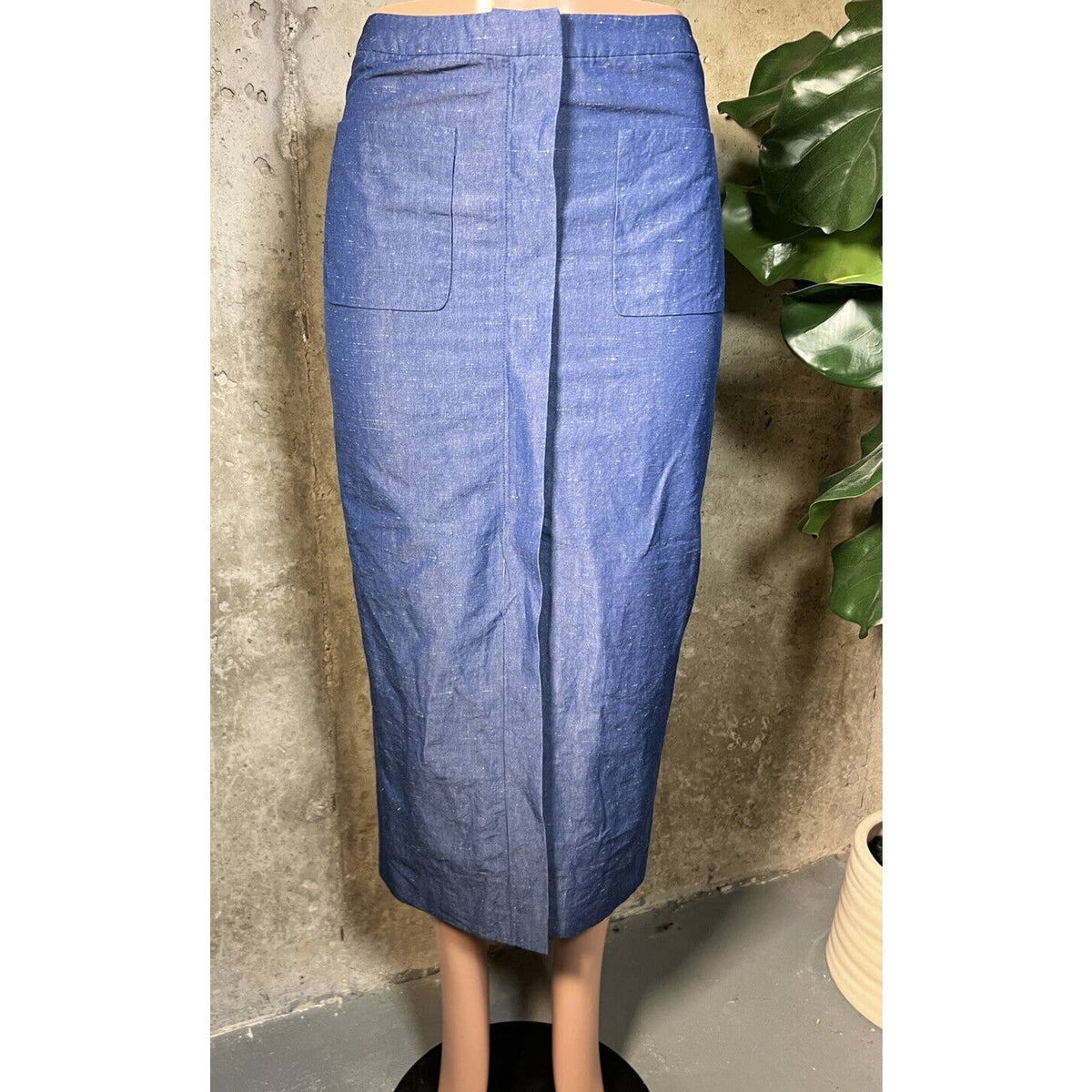 Ann Mashburn Blue Split Skirt Sz.6