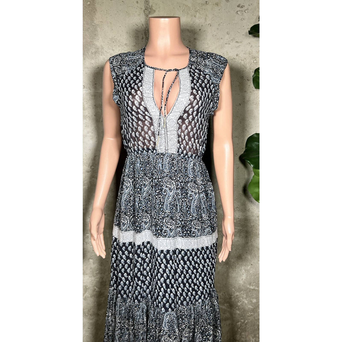 Ulla Johnson 100% Silk Full Length Dress Sz.4