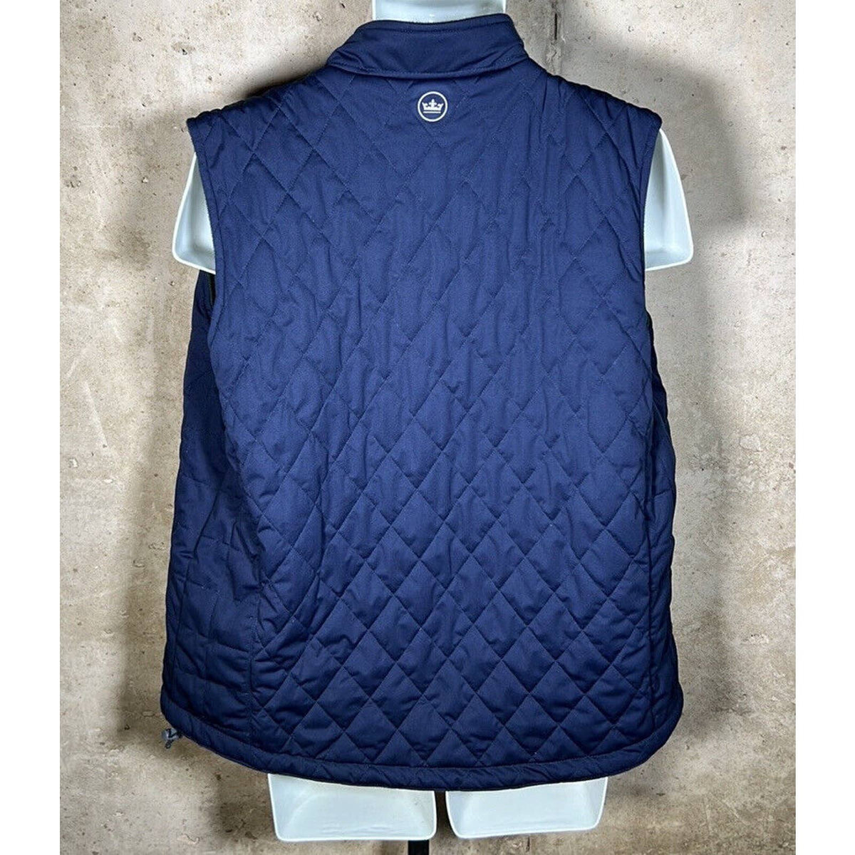 Peter Millar Fleece Green and Blue Reversible Zip Vest Sz. XL