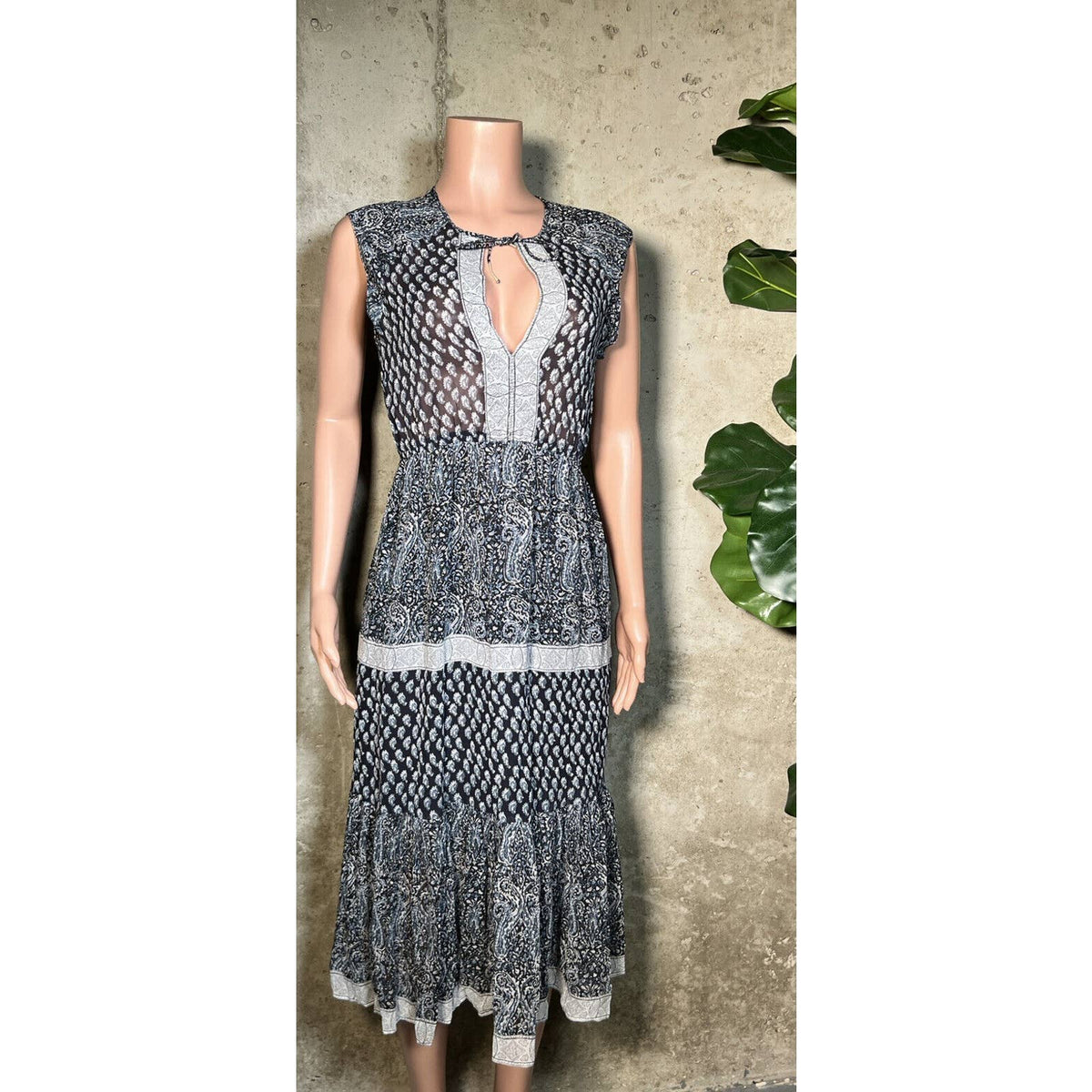 Ulla Johnson 100% Silk Full Length Dress Sz.4