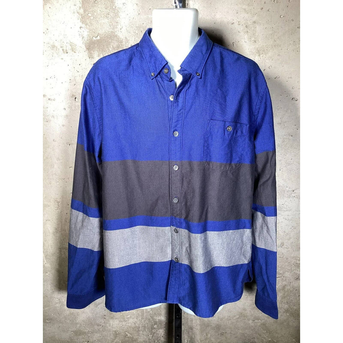 Todd Snyder Blue Patterned Shirt Sz. XL