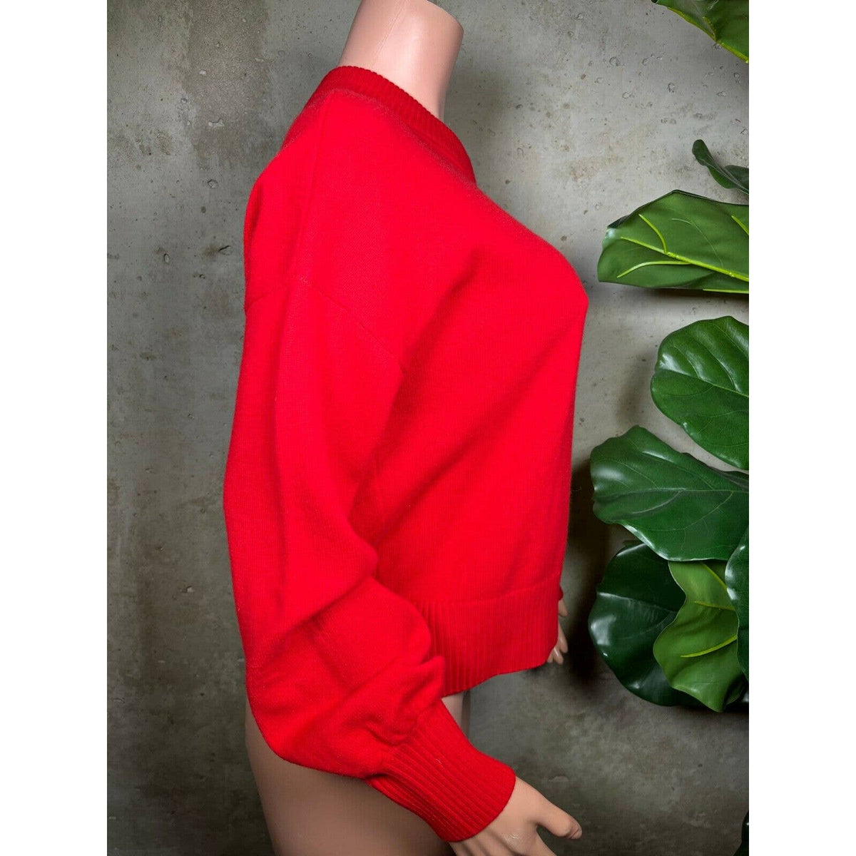 Akris Punto Red Cutout Sweater Sz.12