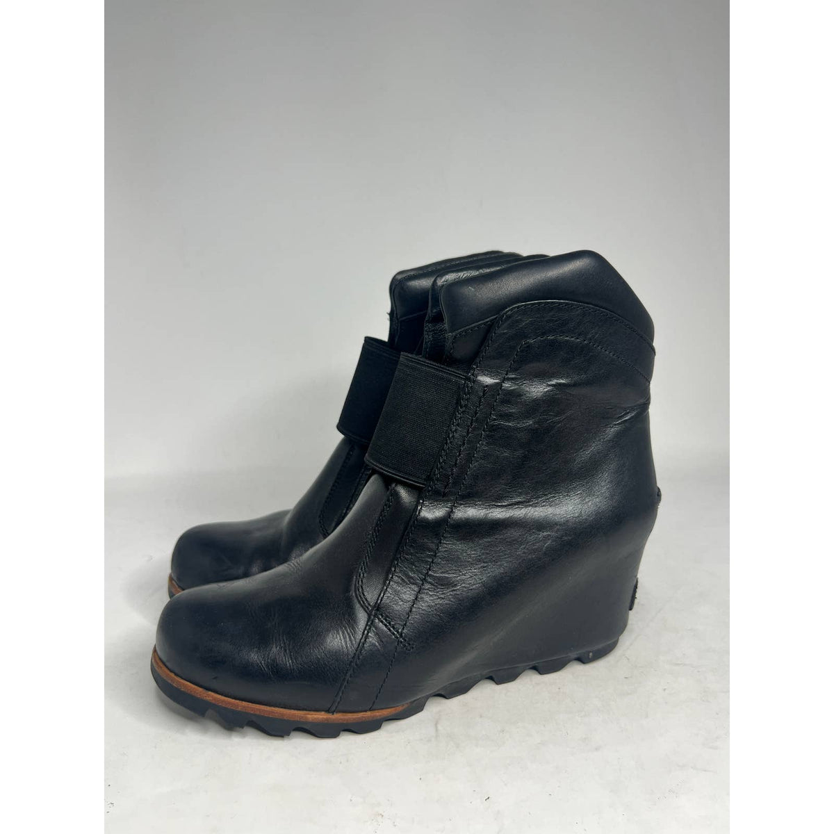 Sorel Fiona Black Wedge Boots Sz.9