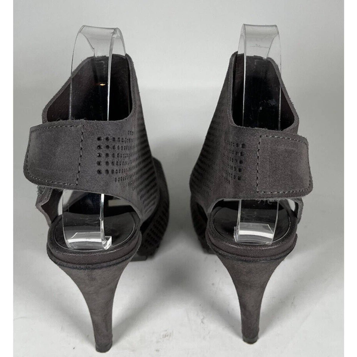 Pedro Garcia Grey Preforated Sandals Sz.7
