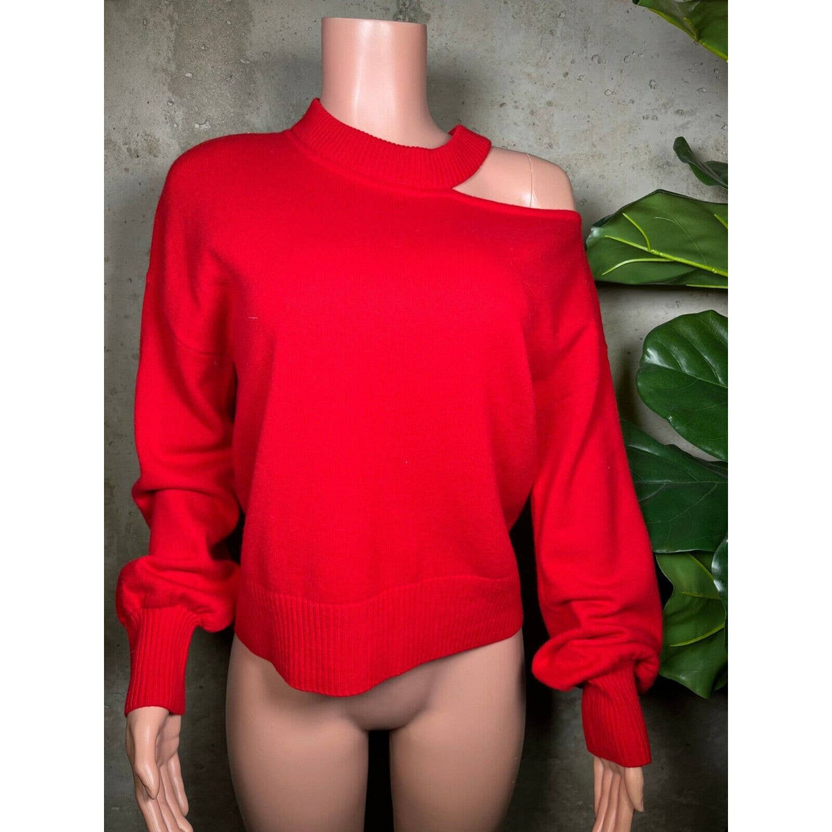 Akris Punto Red Cutout Sweater Sz.12