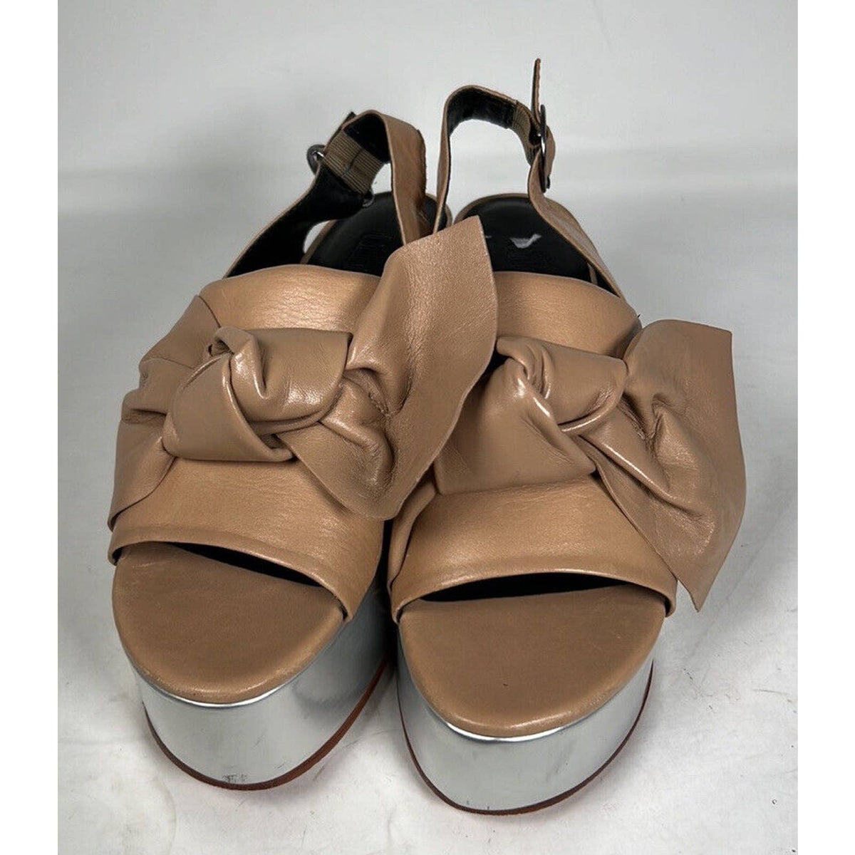 Tibi Brown Estel Platform Sandals Sz.10.5(40.5)