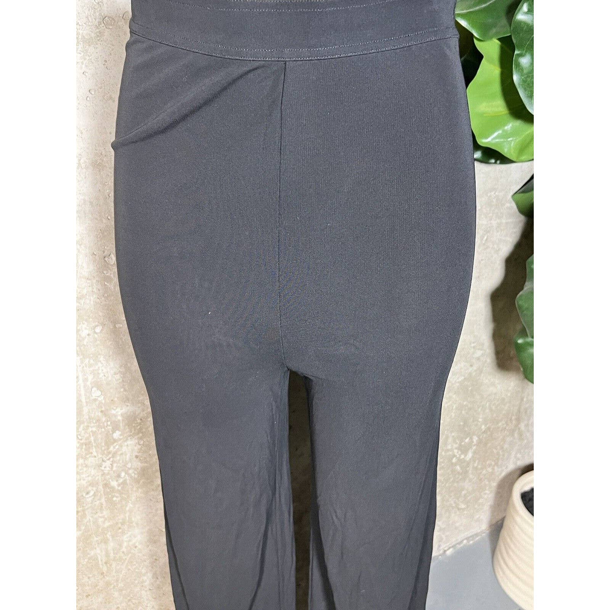 Chanel Boutique Black Silk Stretch Pants Sz.28