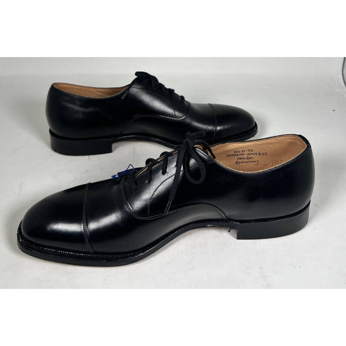 Church’s Black Lace-Up Oxford Leather Mens Shoes Sz.9.5 D