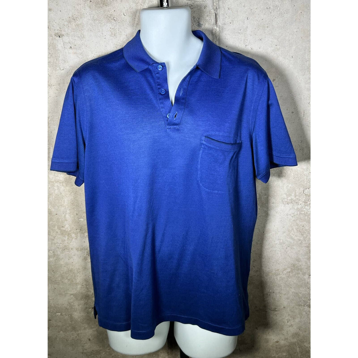 Brioni Blue Mens polo Shirt Sz. XL