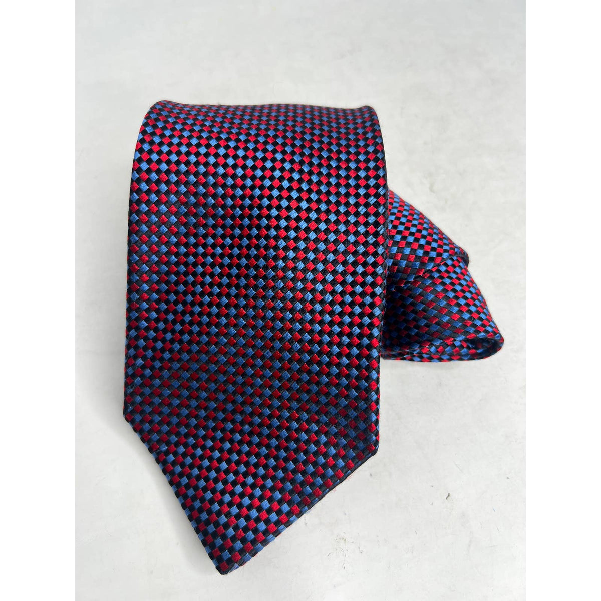 Charvet Red Geometric Necktie
