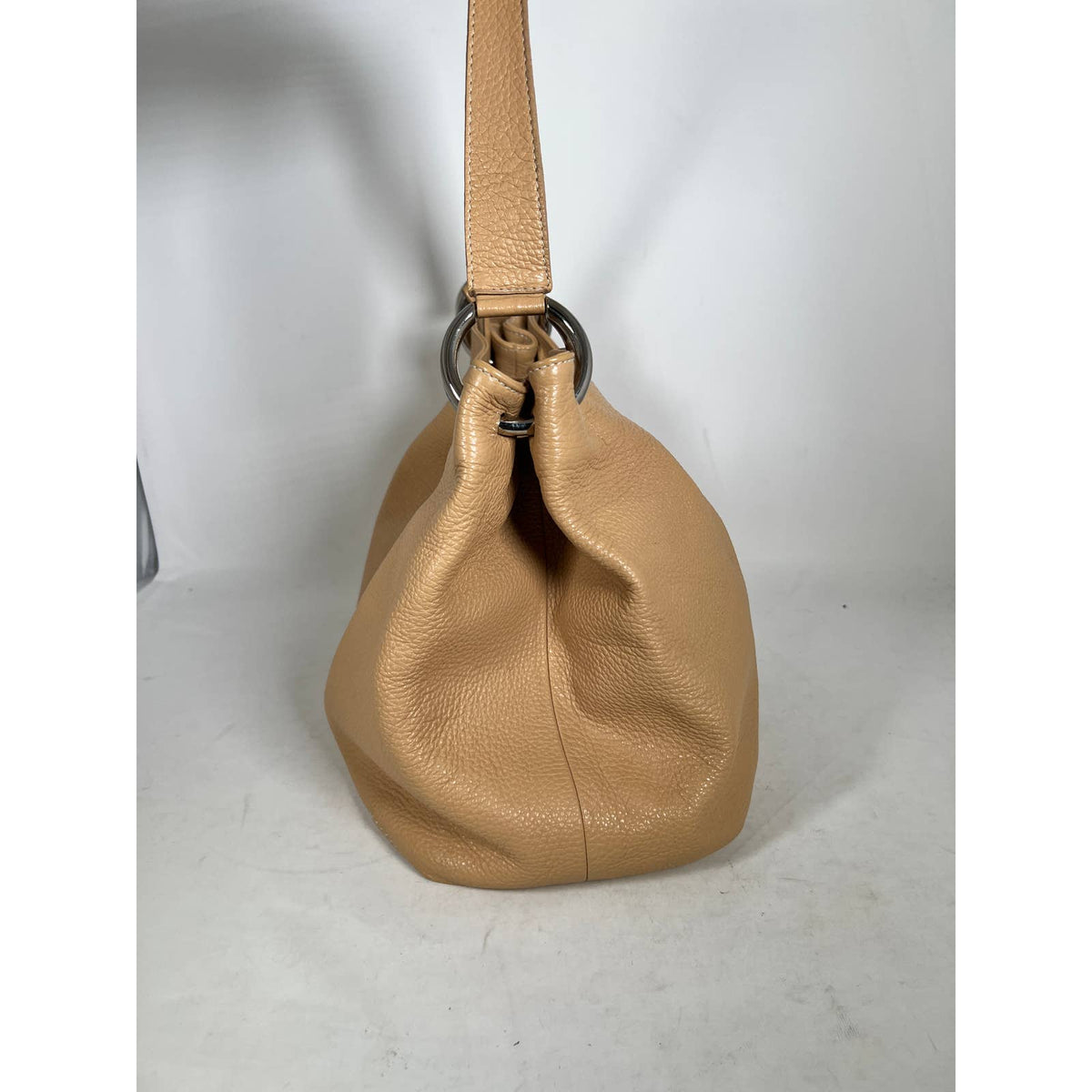 Furla Brown Pebbled Leather Tote Purse