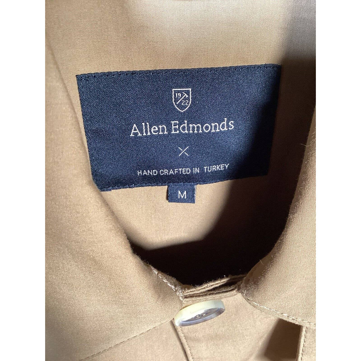 Allen Edmonds Khaki Mens Trench Coat Sz. Medium