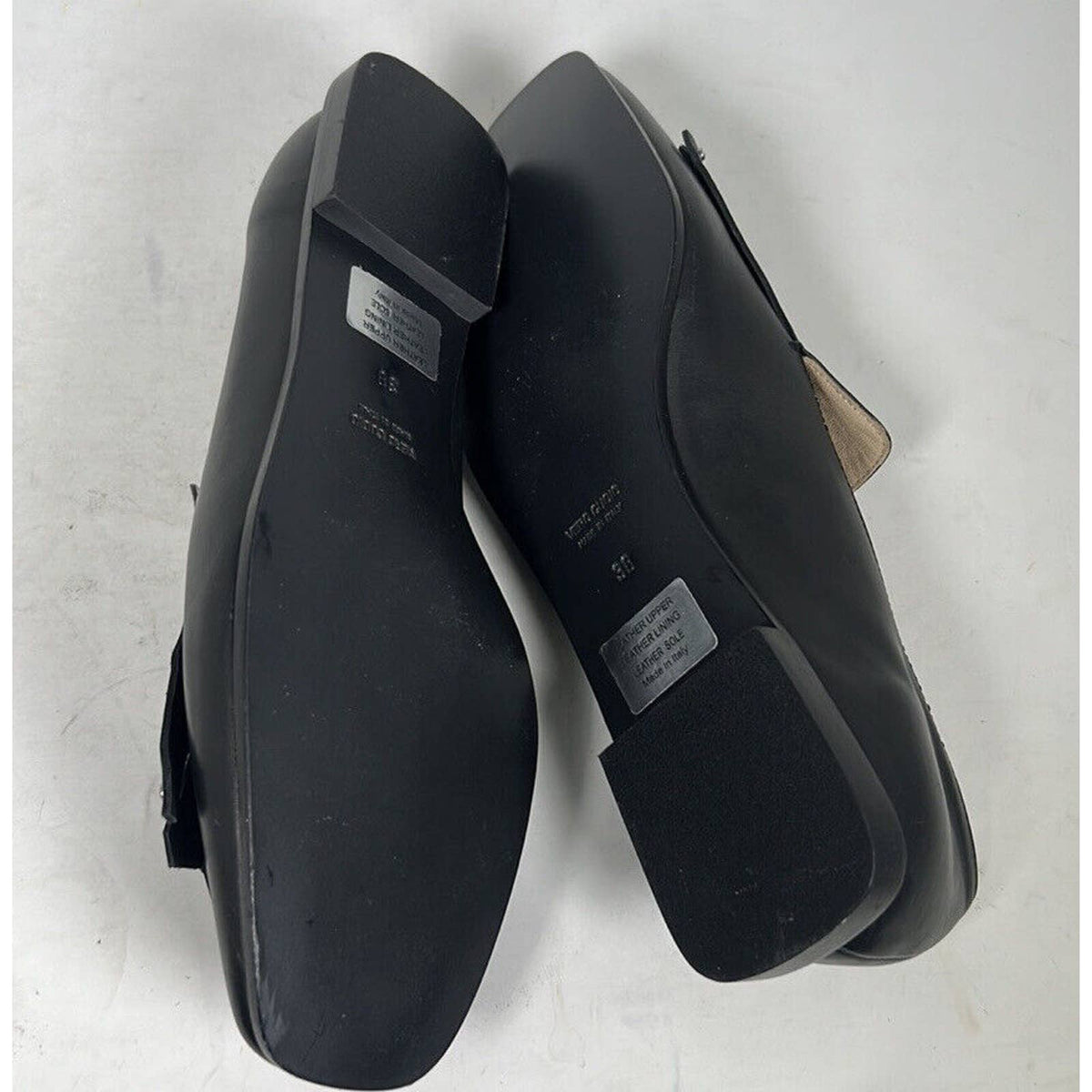 Sesto Meucci Black Embellished Loafers Sz.8(38) NEW