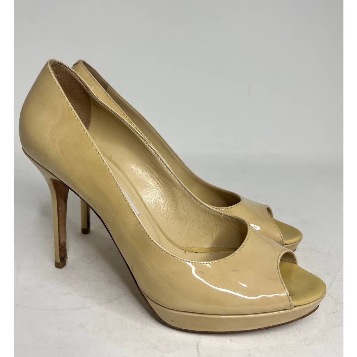 Jimmy Choo Nude Patent Leather Pumps Sz. 9.5(39.5)