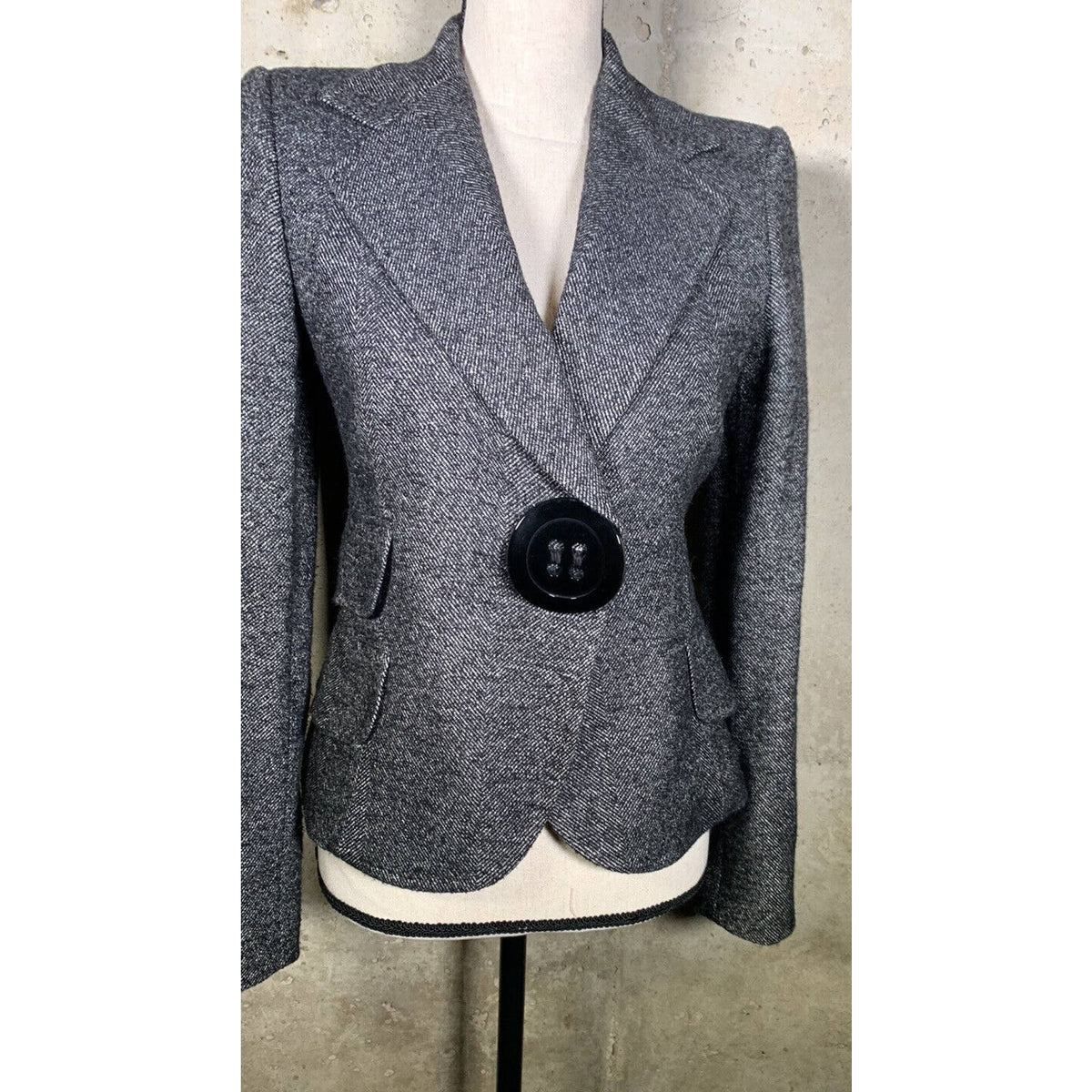 Dolce &amp; Gabbana Grey 1-Button Blazer Sz.2(38)