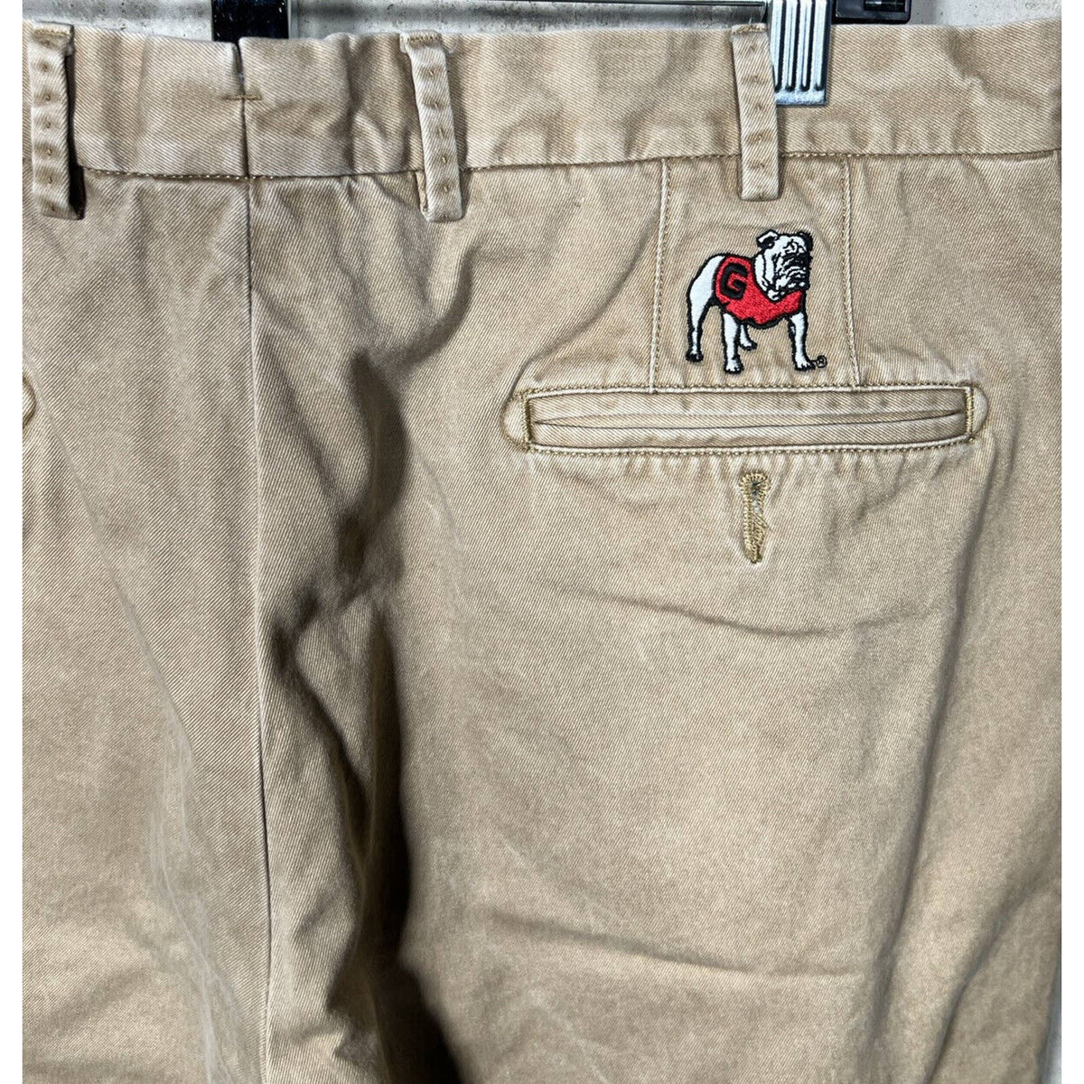 Peter Millar GA Bulldogs Khaki Pants Sz.34