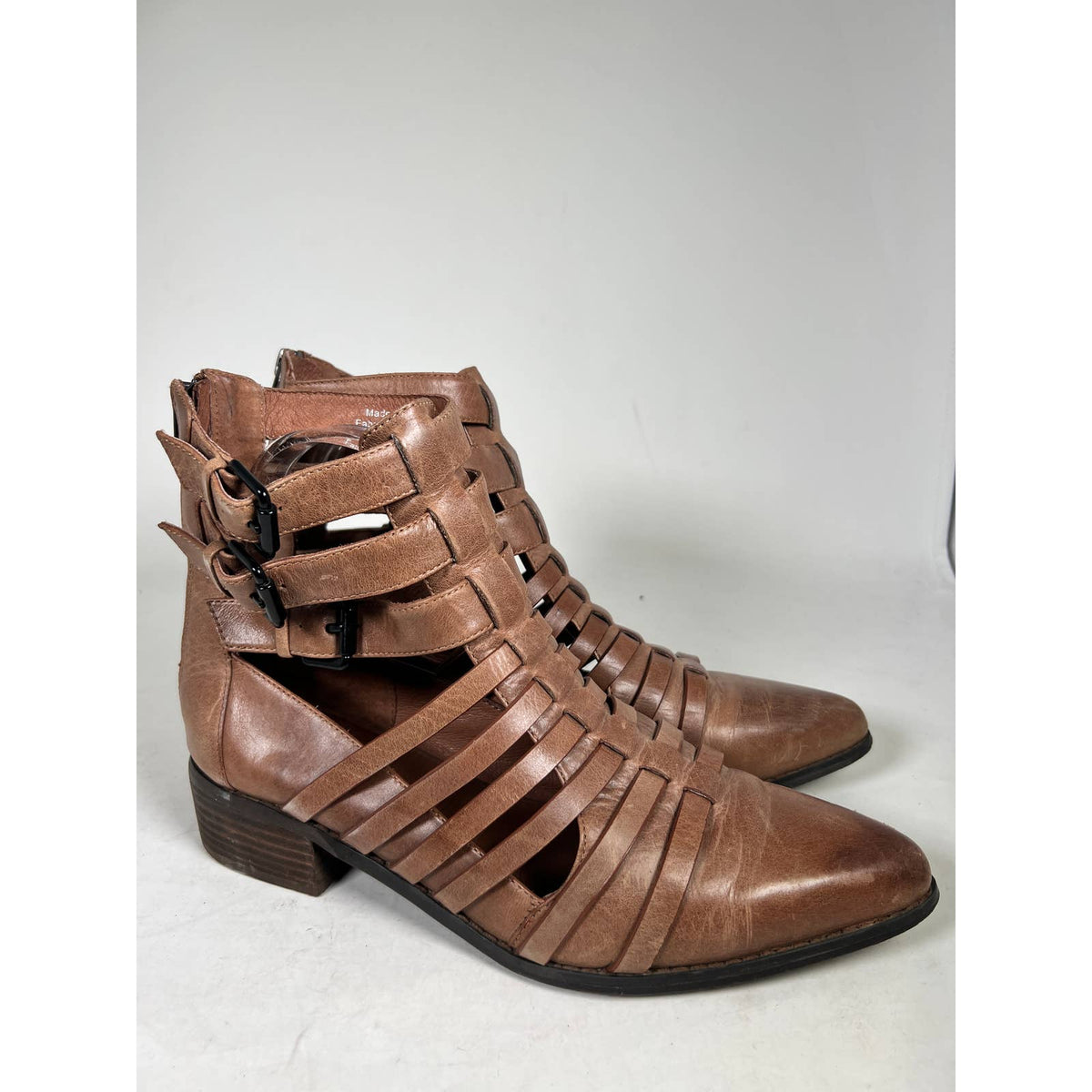 Free People Brown Gladiator Boots Sz.10