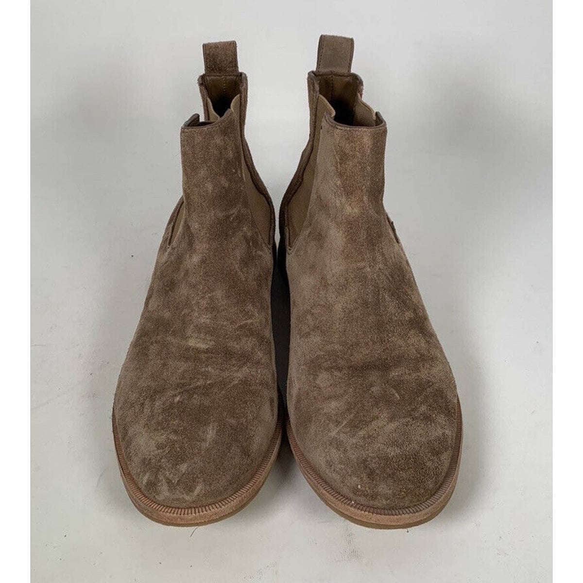Tory Burch River Rock Brown Suede Chelsea Boots Sz.9 M