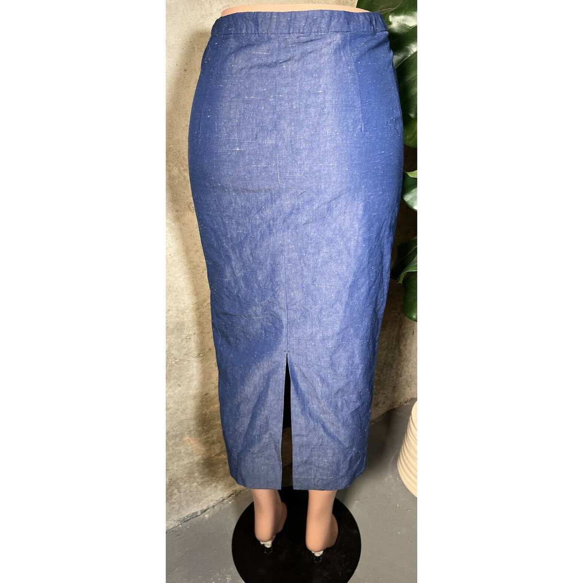 Ann Mashburn Blue Split Skirt Sz.6
