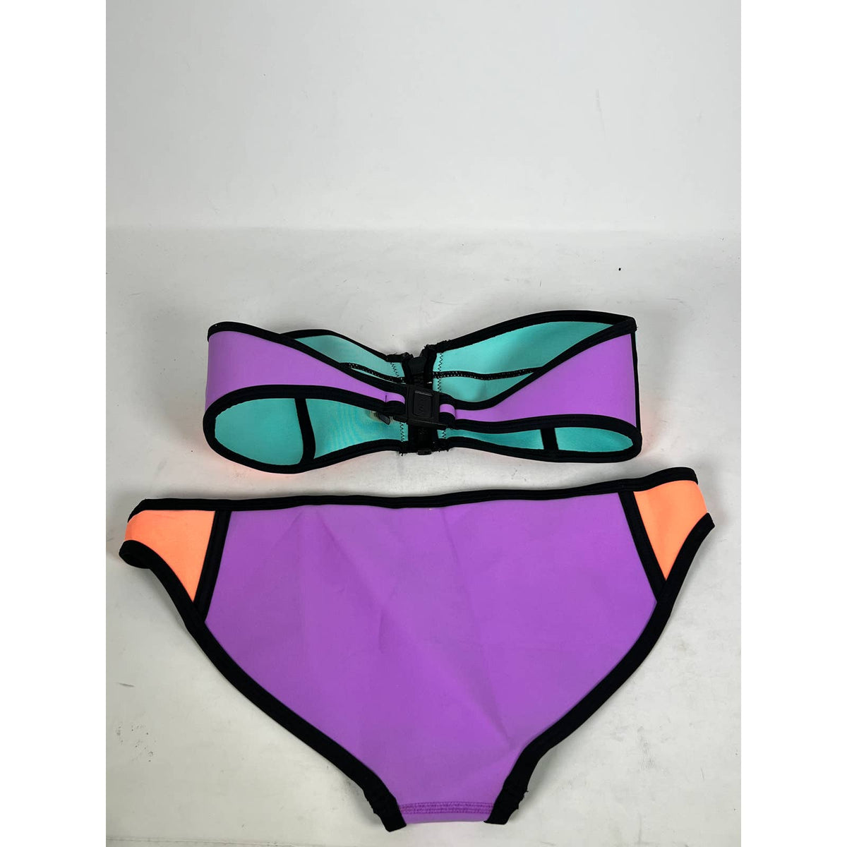 Triangl Colorblock Neoprene Bikini Swimsuit 2-Piece Sz. Medium
