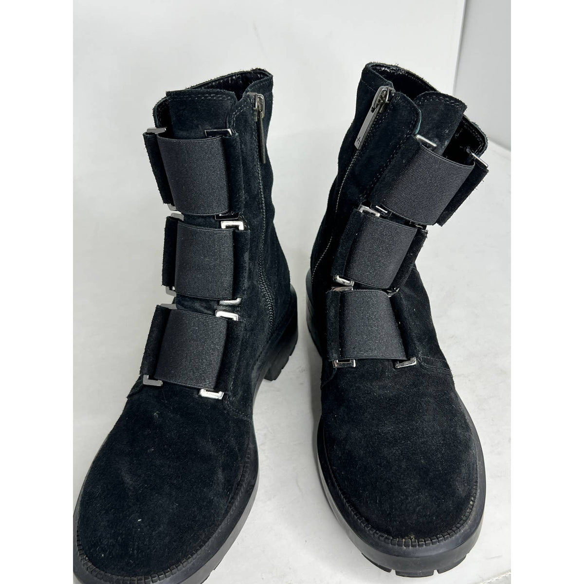 Aquatalia Liv Women&#39;s Black Suede Boots Sz.6