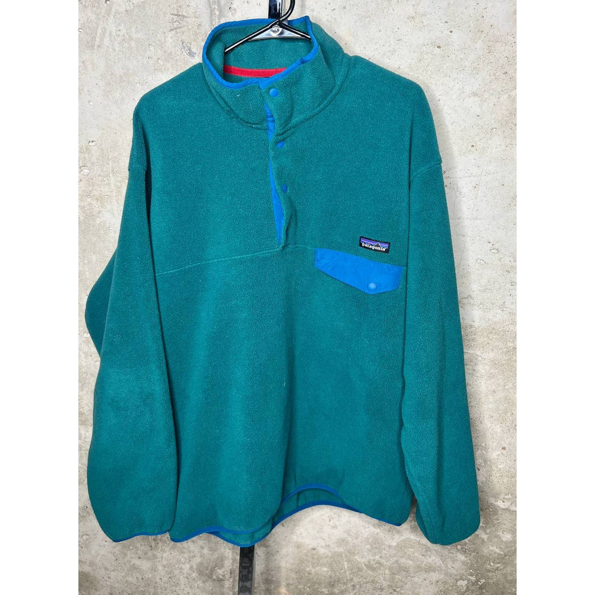 Patagonia Green Vintage Snap T Fleece Pullover Sz. Large