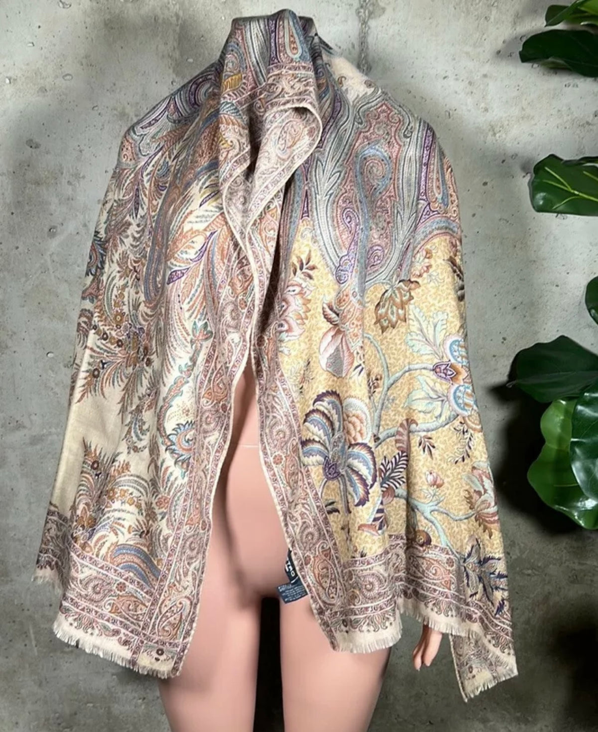 Etro Floral Cashmere and Silk Scarf