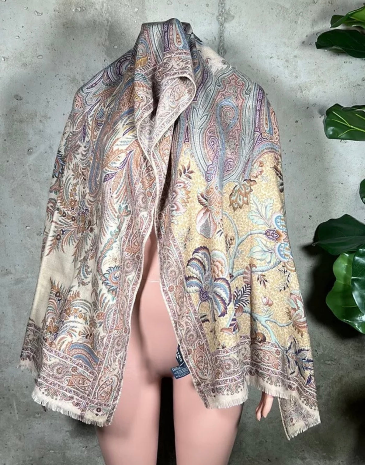 Etro Floral Cashmere and Silk Scarf
