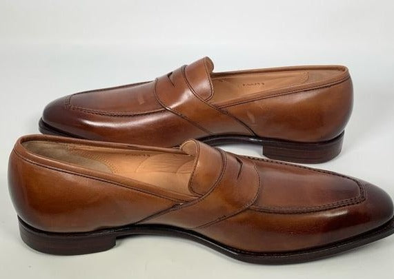 Crockett Jones Leather ‘Kingston’ Loafers