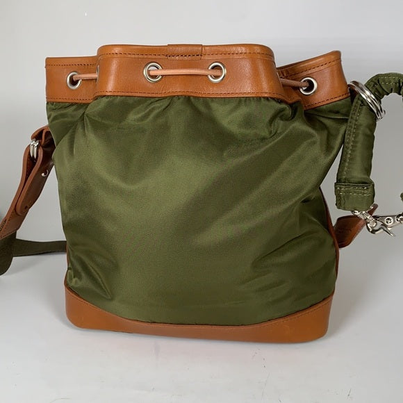 Porter-Yoshida&amp;Co. String Leather-Trim Bucket Bag